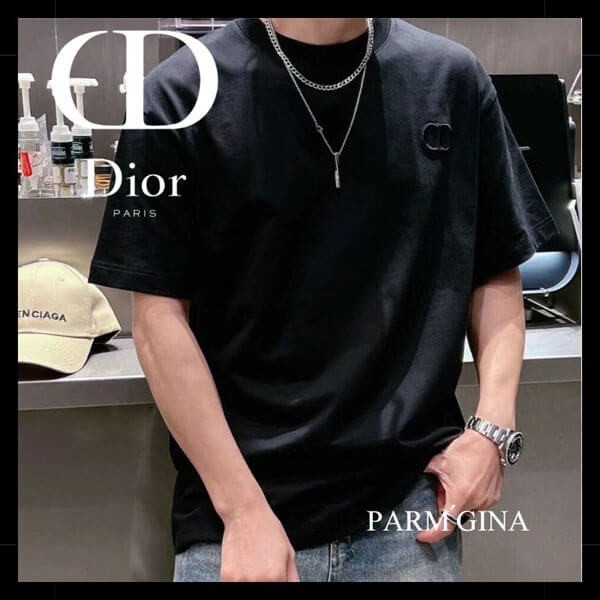 ディオール Tシャツ 激安 偽物 CD Icon コットンロゴ 943J605A0554
