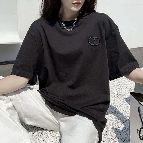 ディオール Tシャツ 激安 偽物 CD Icon コットンロゴ 943J605A0554
