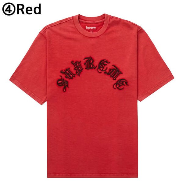 シュプリームTシャツ偽物★WEEK 2 オールドイングリッシュロゴ 半袖 Tシャツ