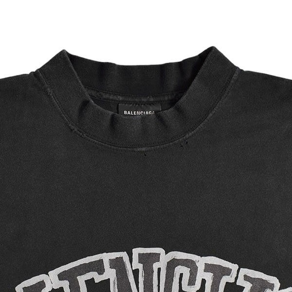 バレンシアガ ロゴ Tシャツ 偽物 BLACK 739784TOVK1