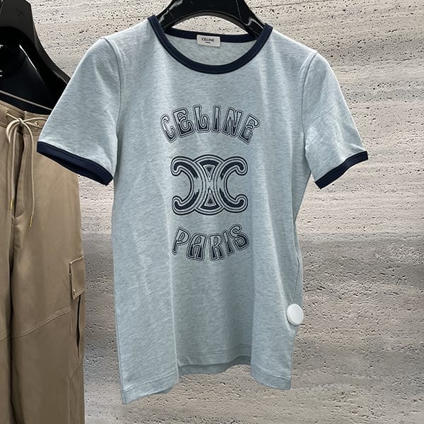セリーヌ PARIS 70’S Tシャツ 偽物 コットンジャージー 2X97IA258.07YY