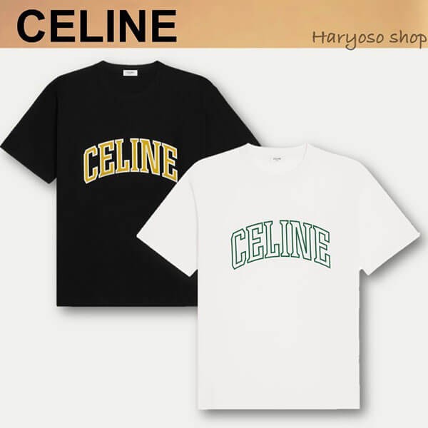 セリーヌ ルーズ Tシャツ 偽物 コットンジャージー ロゴ 2X60L671Q38YG