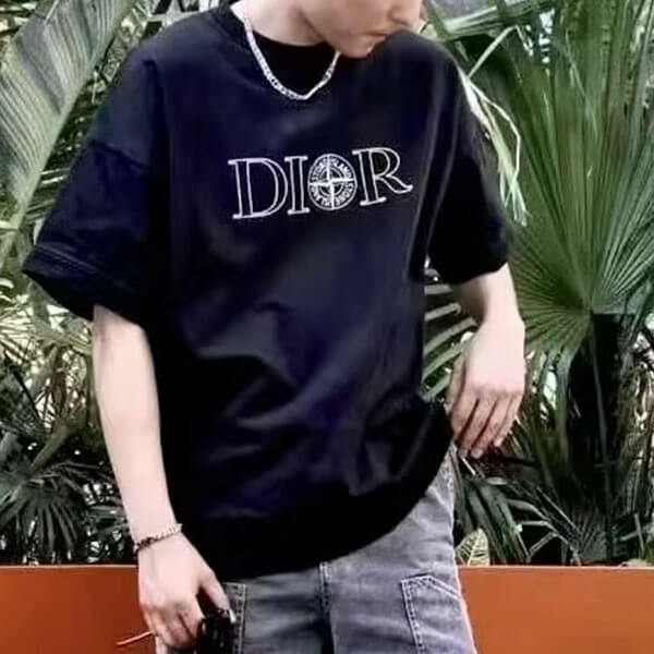 大人気コラボ DIOR StoneIsland Tシャツ 493J638B0554
