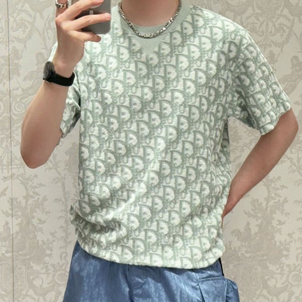 お洒落でかっこいい♪ ディオール ビーチ オブリーク T シャツ 483J646A0906