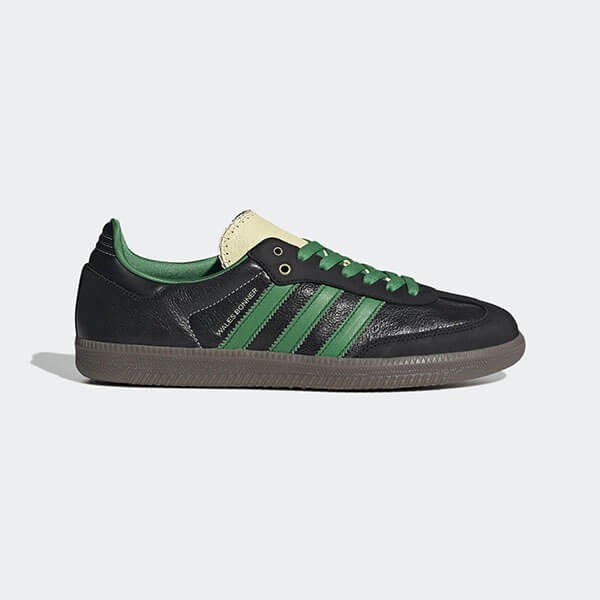 ウェールズボナー サンバ 偽物 Adidas Wales Bonner Samba Black Green S42590