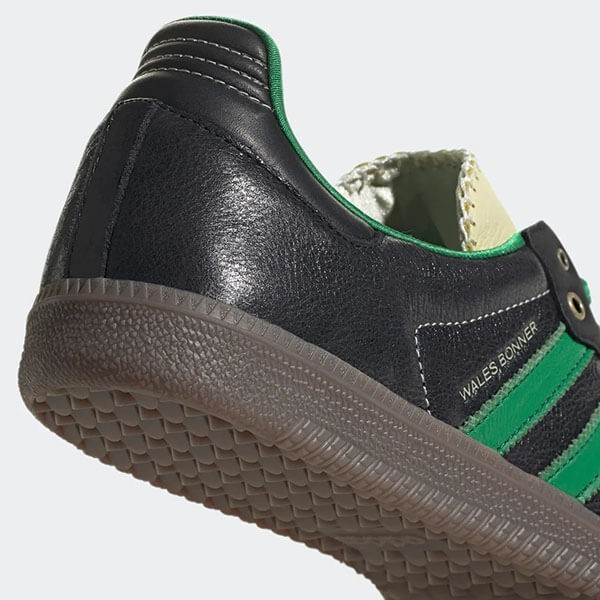 ウェールズボナー サンバ 偽物 Adidas Wales Bonner Samba Black Green S42590