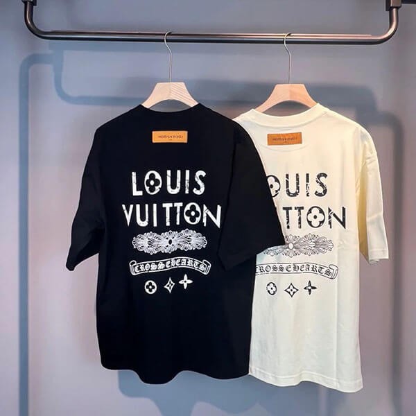 大人気 ルイヴィトン クロムハーツ コラボ Tシャツ コピー lvchromehearts