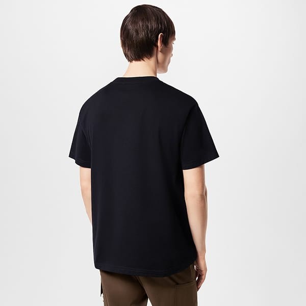 ルイヴィトン エンブロイダードコットンTシャツ パロディ lv995877