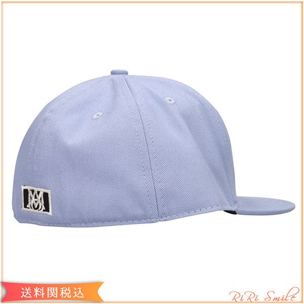 アミリ キャップ コピー ブラック MA Fitted キャップ ロゴ刺繍