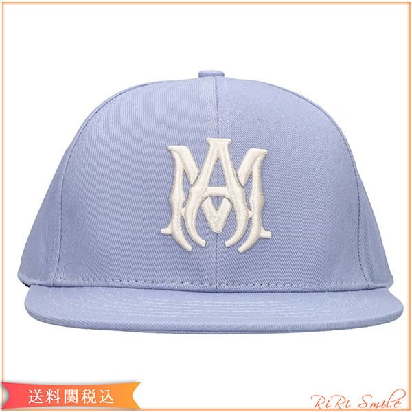 アミリ キャップ コピー ブラック MA Fitted キャップ ロゴ刺繍