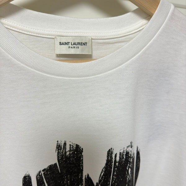サンローラン ハートコットンTシャツ　半袖