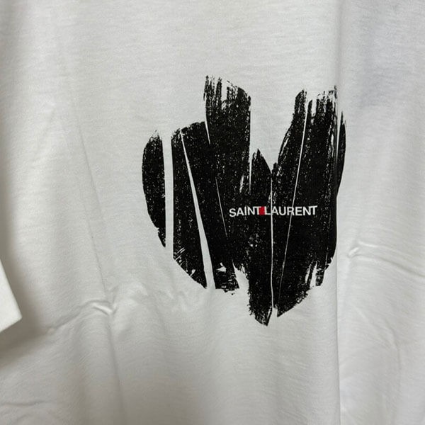 サンローラン ハートコットンTシャツ　半袖