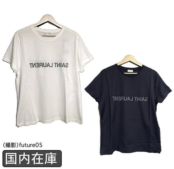 サンローラン Tシャツ 激安 偽物 リバースロゴ 663278Y37AW