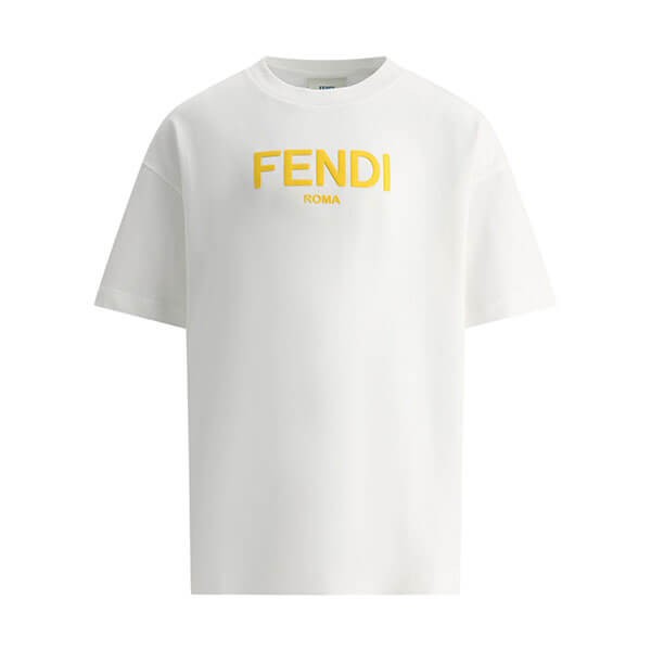 FENDI ROMA Tシャツ 偽物 ロゴ入り JUI1377AJF