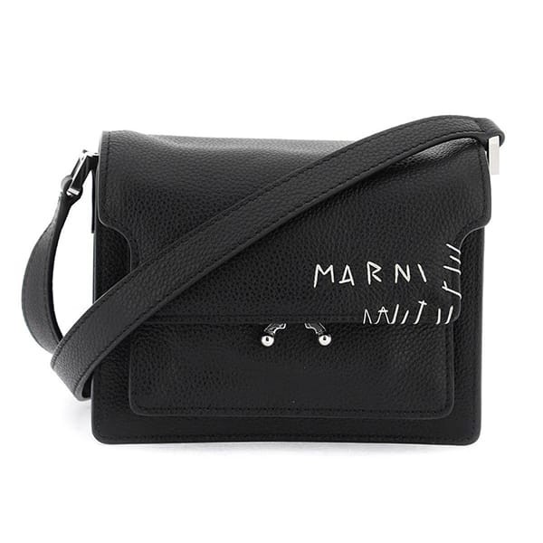 グアム スーパーコピー【マルニ】ロゴ TRUNK SOFT ショルダーバッグ 4色 SBMP0075L