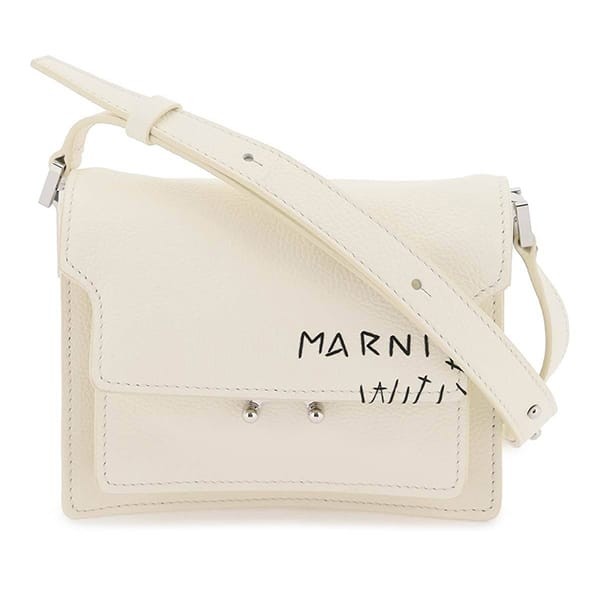 グアム スーパーコピー【マルニ】ロゴ TRUNK SOFT ショルダーバッグ 4色 SBMP0075L