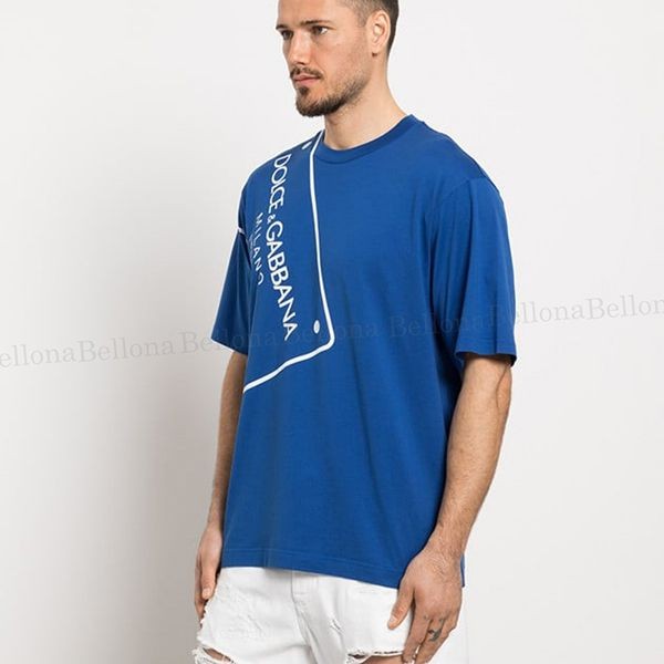 ドルガバ パロディロゴプレート コットン製 TシャツG8PR8TFU7EQB5460