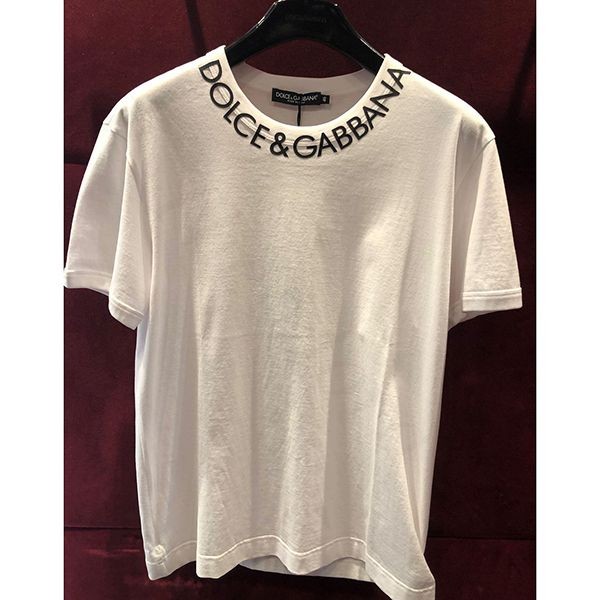 ドルチェ&ガッバーナ ネックロゴ コットン 半袖Tシャツdg071313
