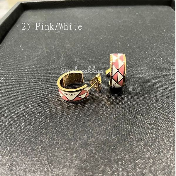 新作登場☆プラダ エナメルメタル ピアス 偽物 Enameled metal earrings 1IO086