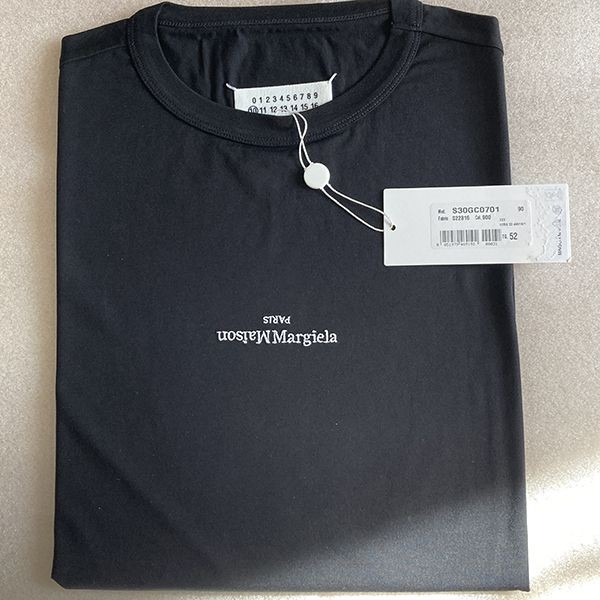 マルジェラ tシャツ 偽物 レギュラーフィットコットンロゴ tシャツ s30gc0701s22816900