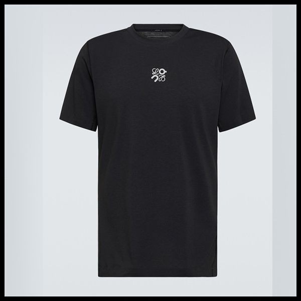 バイラ付録ロエベ on tシャツ 偽物 active ロゴ ジャージ tシャツ 半袖on0803