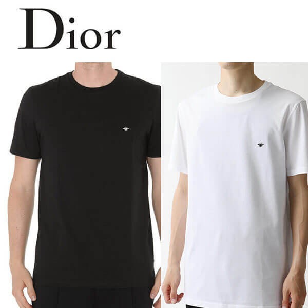 【贅沢なひとときを演出】ディオール Bee チェスト ロゴ Tシャツ
