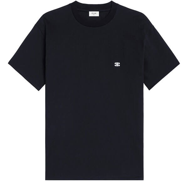 【大人気商品】CELINE HOMME Tシャツ 偽物 Triomphe コットン ルーズ トリオンフ 3色 2X04I671Q