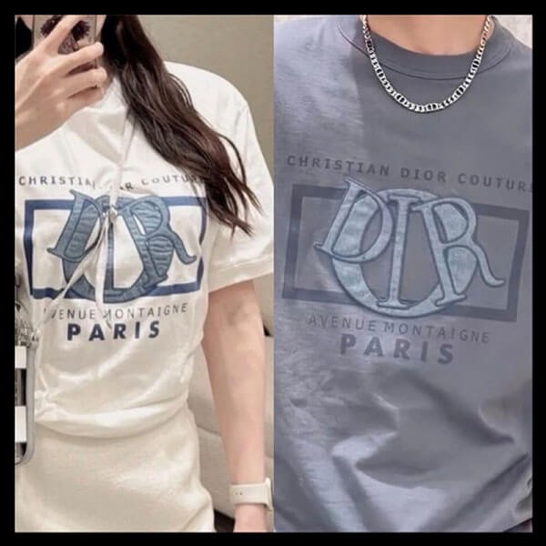 すぐ届く ロゴがオシャレ ディオール Tシャツ 偽物 コットンジャージー 493J642A0817