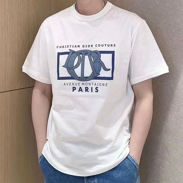 すぐ届く ロゴがオシャレ ディオール Tシャツ 偽物 コットンジャージー 493J642A0817