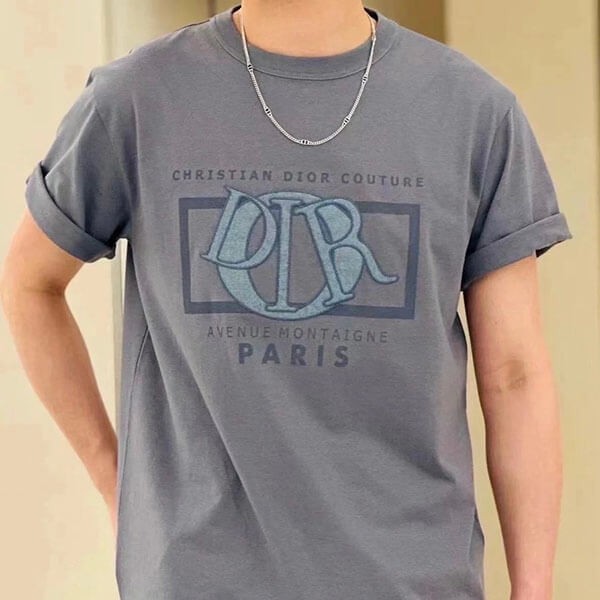 すぐ届く ロゴがオシャレ ディオール Tシャツ 偽物 コットンジャージー 493J642A0817