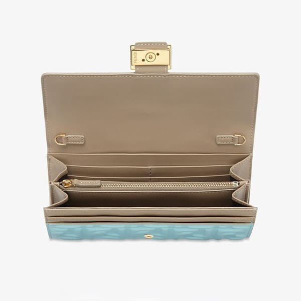 フェンディ 偽物 FFモチーフ バゲット コンチネンタル財布 チェーン付 2色 8M0365AT00F1PQH