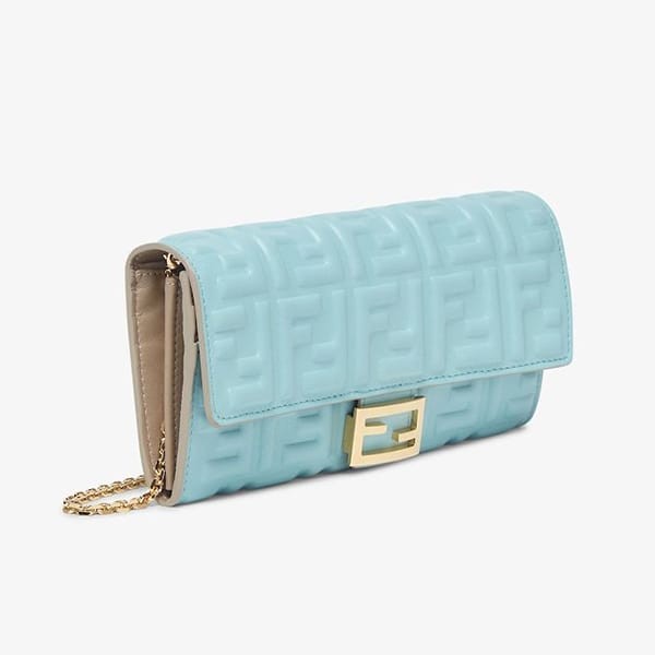 フェンディ 偽物 FFモチーフ バゲット コンチネンタル財布 チェーン付 2色 8M0365AT00F1PQH