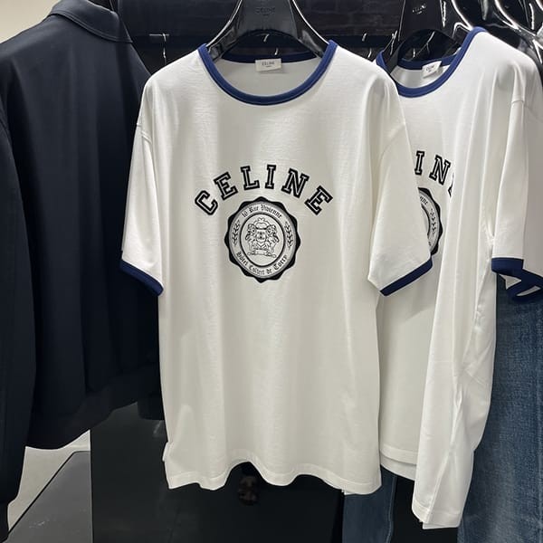 セリーヌ BLASON ルーズTシャツ コットンジャージー 偽物 2色 RX00F507Z.CAS4