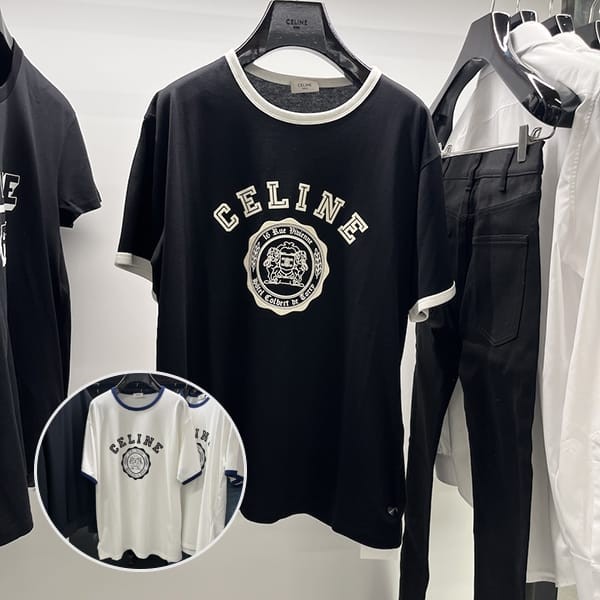 セリーヌ BLASON ルーズTシャツ コットンジャージー 偽物 2色 RX00F507Z.CAS4