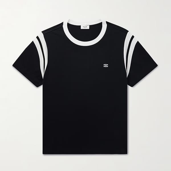 セリーヌ トリオンフ コットン レギュラー Tシャツ パロディ 2X30O671Q.38AW