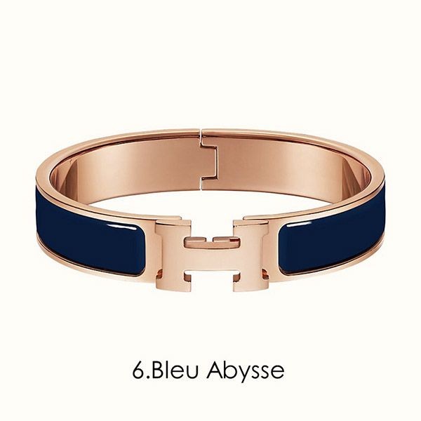 【エルメス クリックh 偽物】clic h bracelet ローズゴールドブレスレット h08274