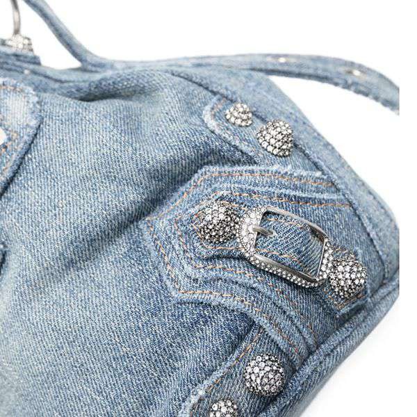 バレンシアガ le cagole 偽物 デニムバケットバッグ xs  b08283