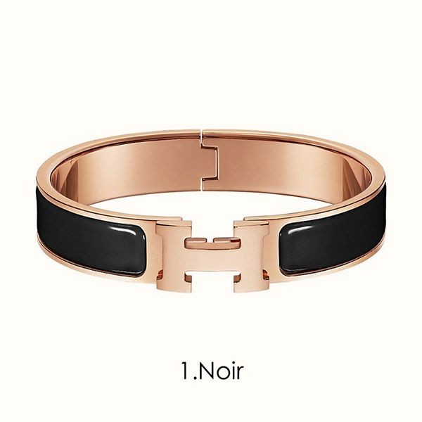 【エルメス クリックh 偽物】clic h bracelet ローズゴールドブレスレット h08274