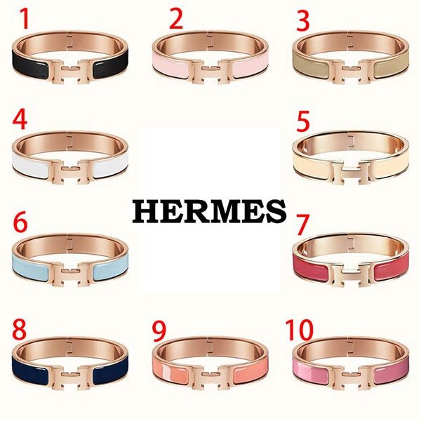 【エルメス クリックh 偽物】clic h bracelet ローズゴールドブレスレット h08274