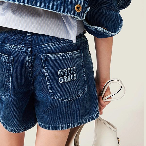 ミュウミュウ バミューダショーツ コピー washed corduroy bermudas mp1726_135z_f0589_s_ooo