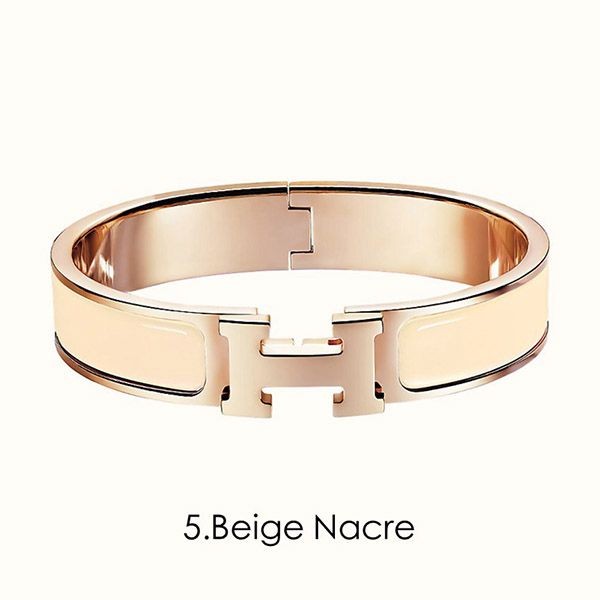 【エルメス クリックh 偽物】clic h bracelet ローズゴールドブレスレット h08274