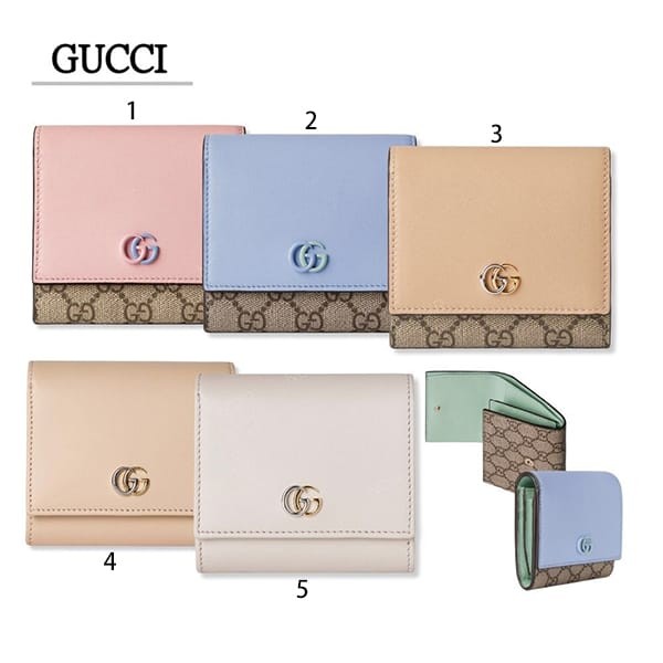 グッチ 偽物 ダブルG チェーンウォレット 折りたたみ 5色 790062 0QG0G1712