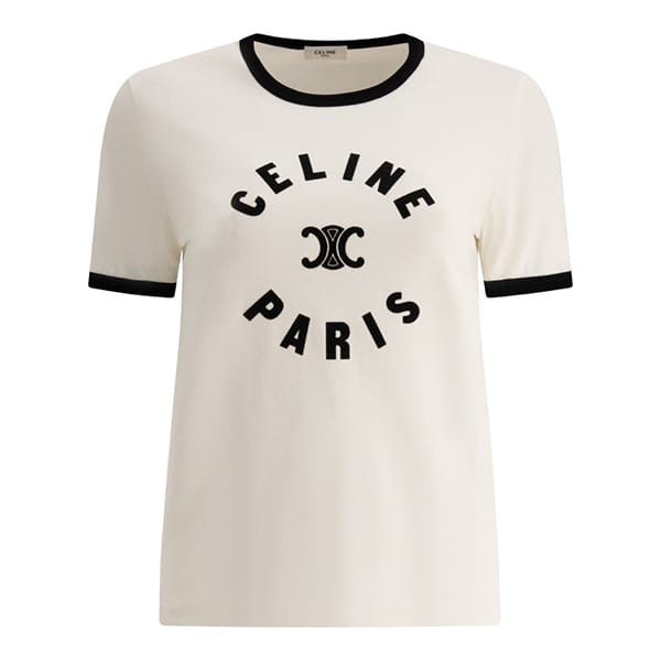 セリーヌ トリオンフ 偽物 PARIS コットンジャージーTシャツ 2色 2X14O671Q.01CB