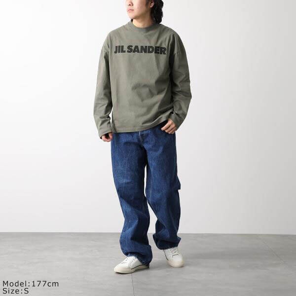 ジルサンダー Tシャツ 偽物 J22GC0136 J20215 長袖 ロンT ロゴT 3色