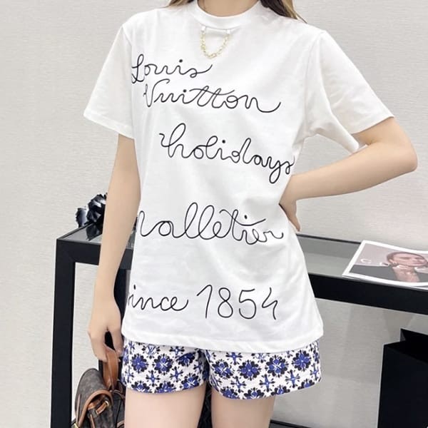 ルイヴィトン エンブロイダードLVクラブ Tシャツ パロディ 1AFYOX