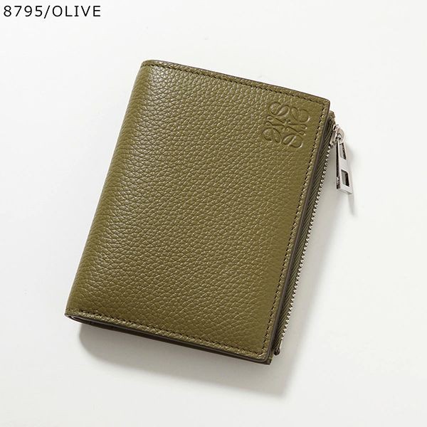 ロエベ ロゴ ナッパレザー 二つ折り財布 偽物 5ml0242crwf0046