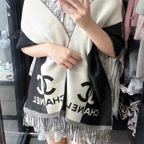 ◆どんなコーデにも合う◆シャネル バイカラーマフラー コピー cc09276