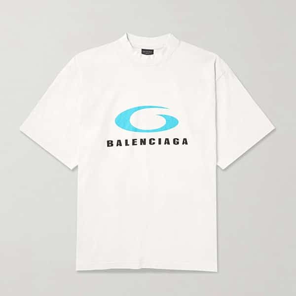 バレンシアガ コットンジャージー オーバーサイズ tシャツ 764235trvc29059
