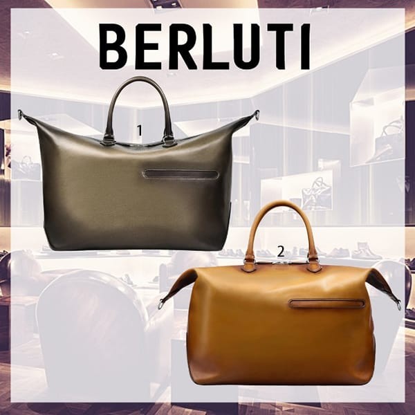 ベルルッティ コピー Toujours ソフト ジップ レザー トラベルバッグ 2色 ZIPPED_BAG-V3