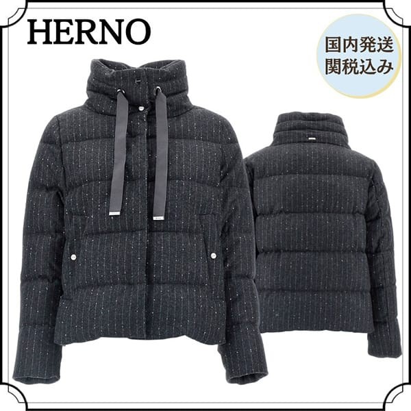 ヘルノ スーパーコピー ンストライプ ダウンジャケット hem223131
